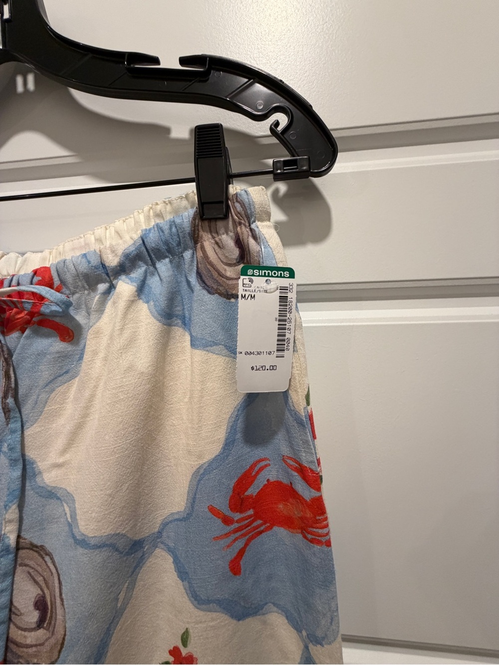 Simons BNWT Wide-Leg Pants ft. Crabs and oysters SZ M - Picture 5 of 5